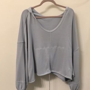 Free People oversized athleisure hoodie
